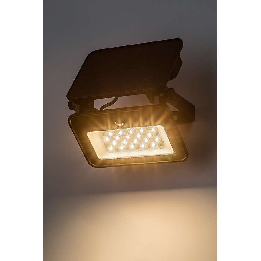 Rabalux - Faretto solare LED con sensore LED/6W/3,7V 3000/4000/6500K IP65 2200 mAh