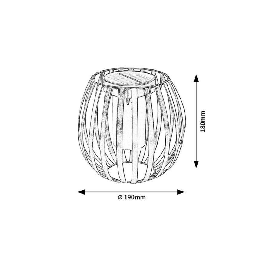 Rabalux - Lampada LED solare LED/1W/1,2V 300mAh IP44