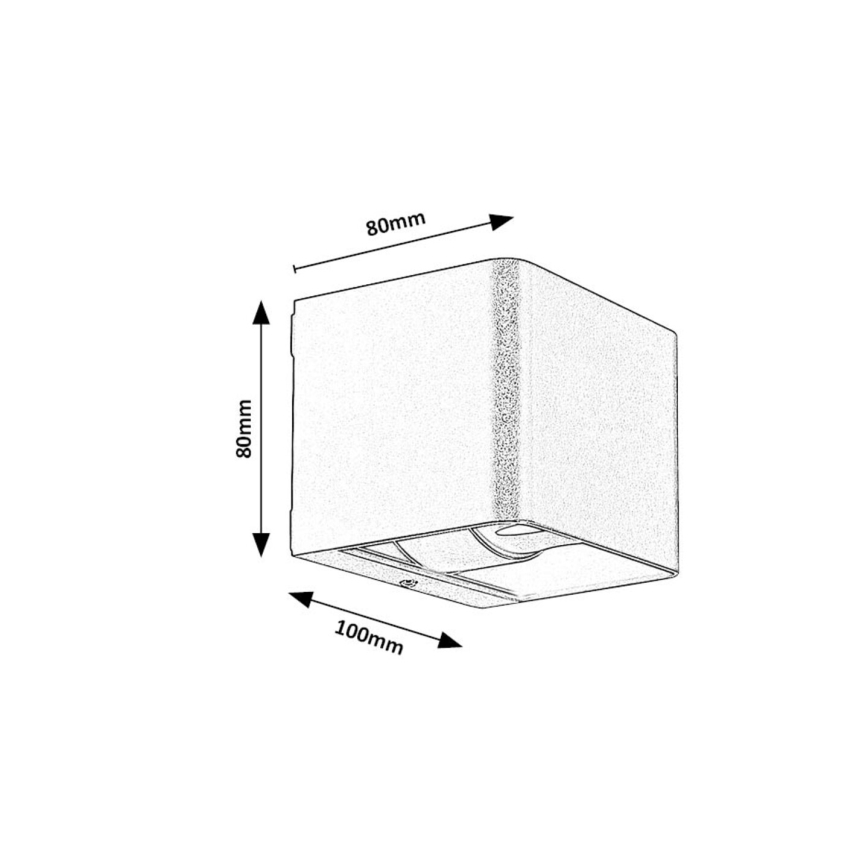 Rabalux - Applique a LED da esterno LED/10W/230V IP54 marrone