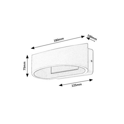 Rabalux - Applique da esterno LED/9W/230V IP54 marrone