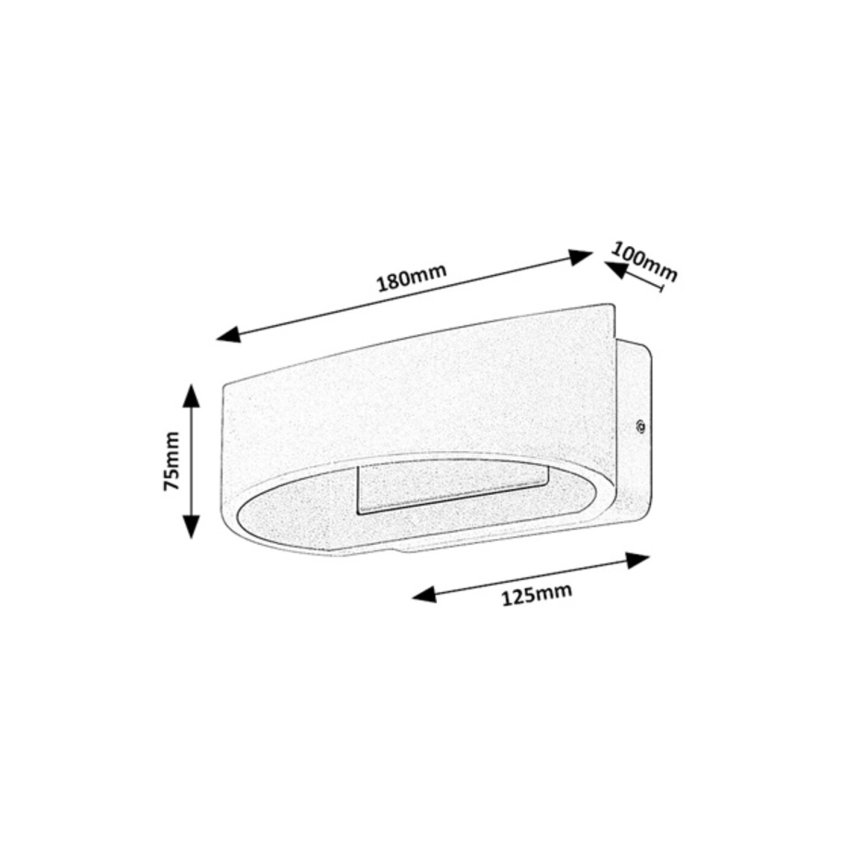 Rabalux - Applique da esterno LED/9W/230V IP54 marrone