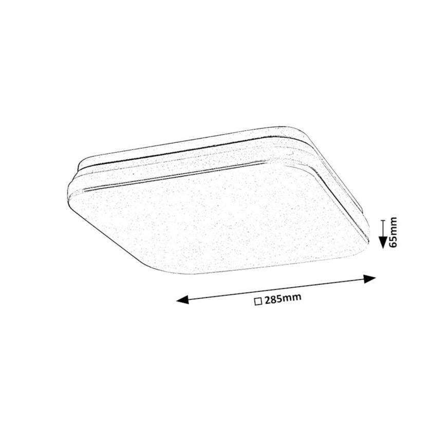 Rabalux - Plafoniera LED da bagno LED/18W/230V 3000/4000/6000K IP44