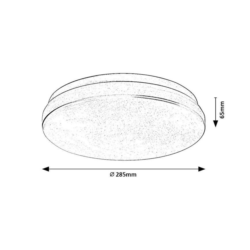 Rabalux - Plafoniera LED da bagno LED/18W/230V 3000/4000/6000K IP44