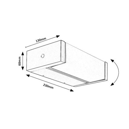 Rabalux - Applique a LED da esterno LED/18W/230V IP54