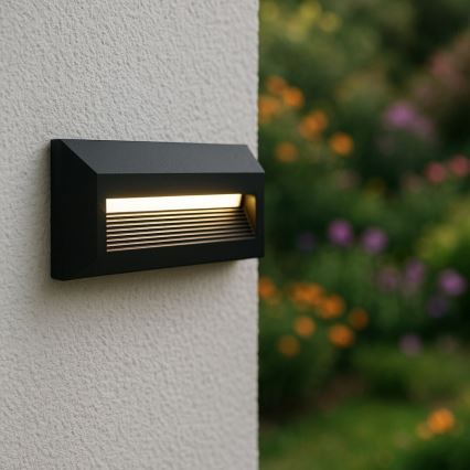 Rabalux - Applique da esterno LED/6W/230V IP65 nero