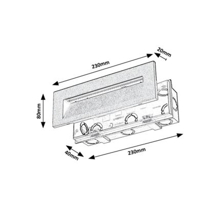 Rabalux - Applique da esterno LED/6W/230V IP65 nero