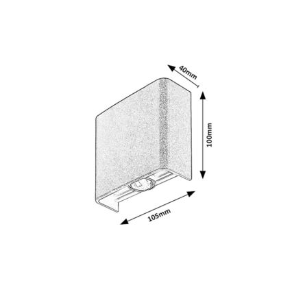 Rabalux - Applique LED da esterno 2W/230V 2000/2700/4000K IP65