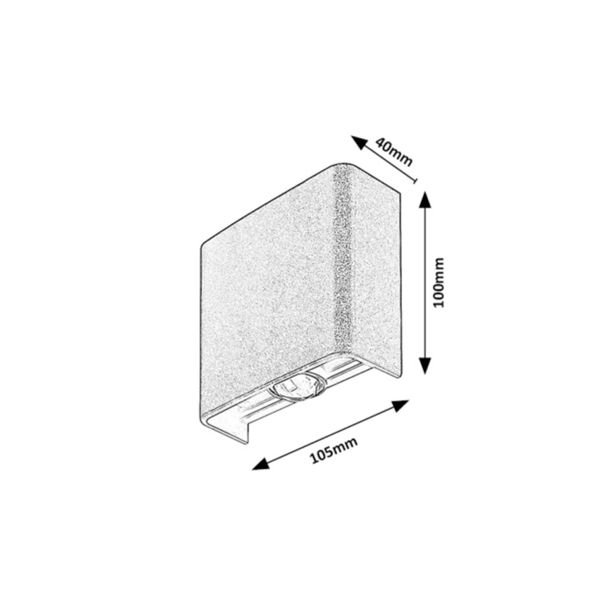 Rabalux - Applique LED da esterno 2W/230V 2000/2700/4000K IP65