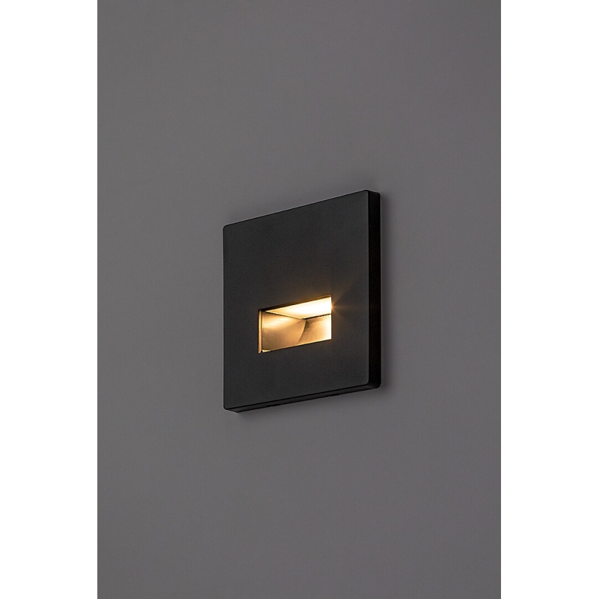 Rabalux - Applique per scale LED/1W/230V 3000/4500/6500K nero