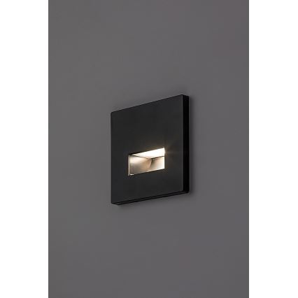 Rabalux - Applique per scale LED/1W/230V 3000/4500/6500K nero