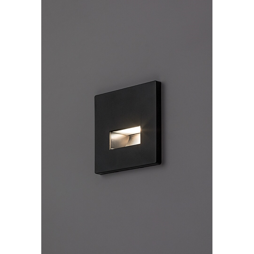 Rabalux - Applique per scale LED/1W/230V 3000/4500/6500K nero