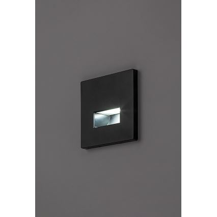 Rabalux - Applique per scale LED/1W/230V 3000/4500/6500K nero