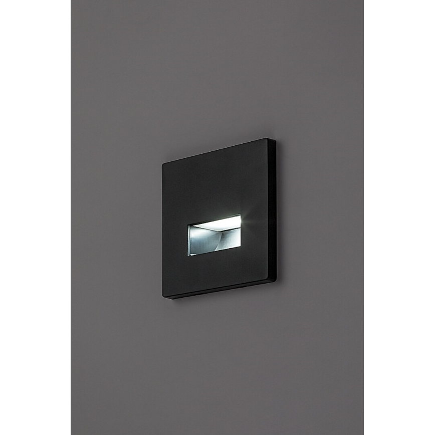 Rabalux - Applique per scale LED/1W/230V 3000/4500/6500K nero