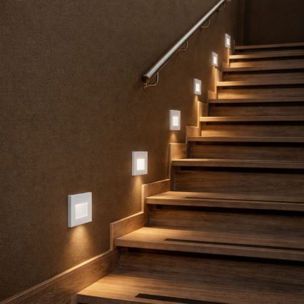 Rabalux - Lampada per scale a LED 1W/230V 3000/4500/6500K, bianco