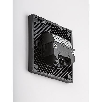 Rabalux - Lampada LED per scale con sensore di movimento e crepuscolare LED/1W/230V 3000/4500/6500K nera