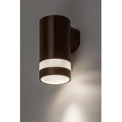 Rabalux - Applique da esterno LED, 9 W, 230 V, IP65, marrone