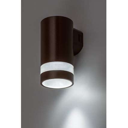 Rabalux - Applique da esterno LED, 9 W, 230 V, IP65, marrone