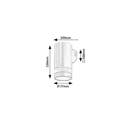 Rabalux - Applique da esterno LED, 9 W, 230 V, IP65, marrone