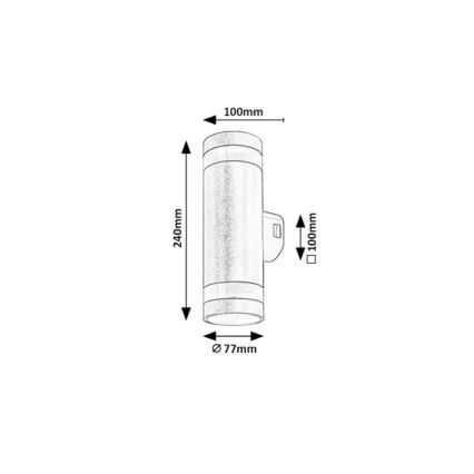 Rabalux - Applique da esterno LED/16W/230V IP65 marrone