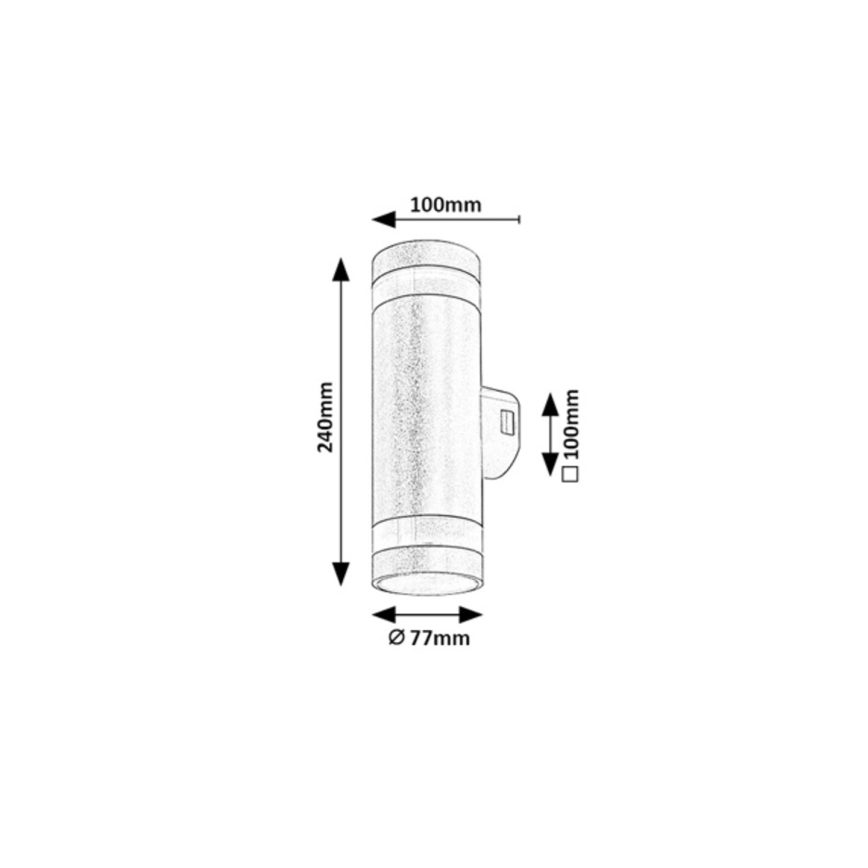Rabalux - Applique da esterno LED/16W/230V IP65 marrone