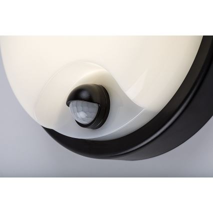 Rabalux - Applique LED da esterno con sensore, 18W/230V, IP65, nera