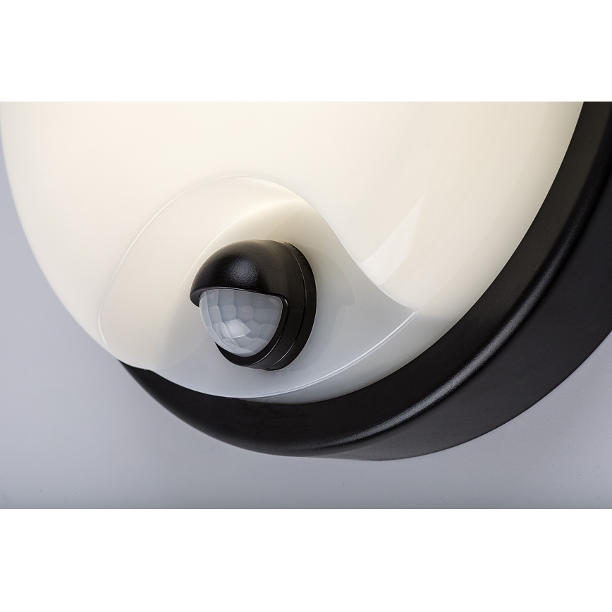 Rabalux - Applique LED da esterno con sensore, 18W/230V, IP65, nera