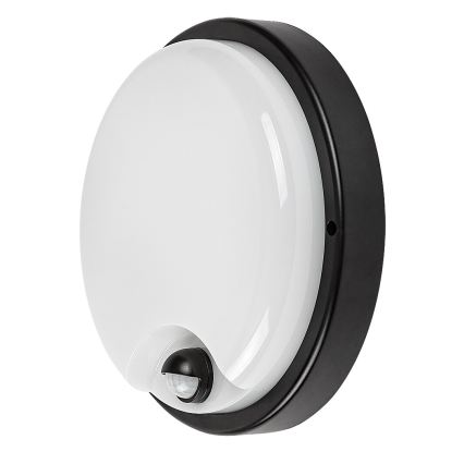 Rabalux - Applique LED da esterno con sensore, 18W/230V, IP65, nera