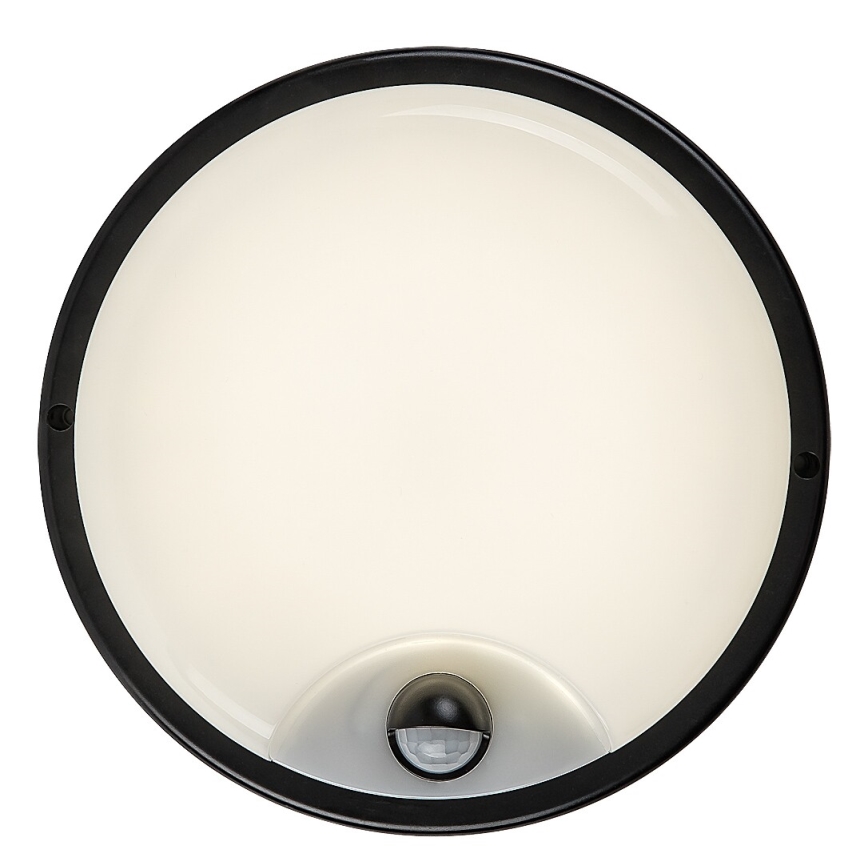 Rabalux - Applique LED da esterno con sensore, 18W/230V, IP65, nera