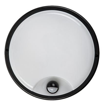 Rabalux - Applique LED da esterno con sensore, 18W/230V, IP65, nera