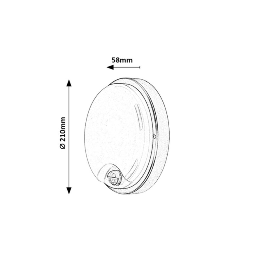 Rabalux - Applique da esterno LED con sensore LED/18W/230V IP65 bianca