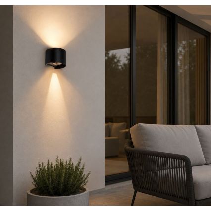 Rabalux - LED Applique da esterno LED/5W/230V 2700/4000/6500K IP54 nera