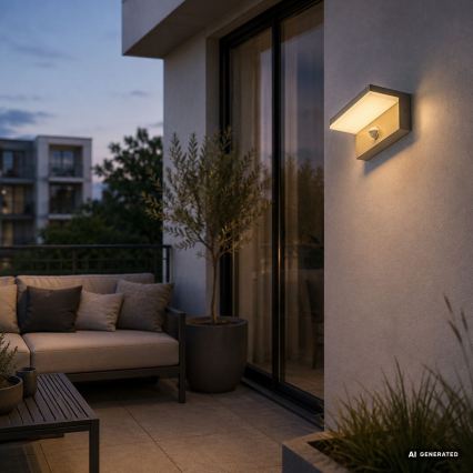 Rabalux - Lampada da parete per esterni a LED con sensore LED/9W/230V IP54 beige