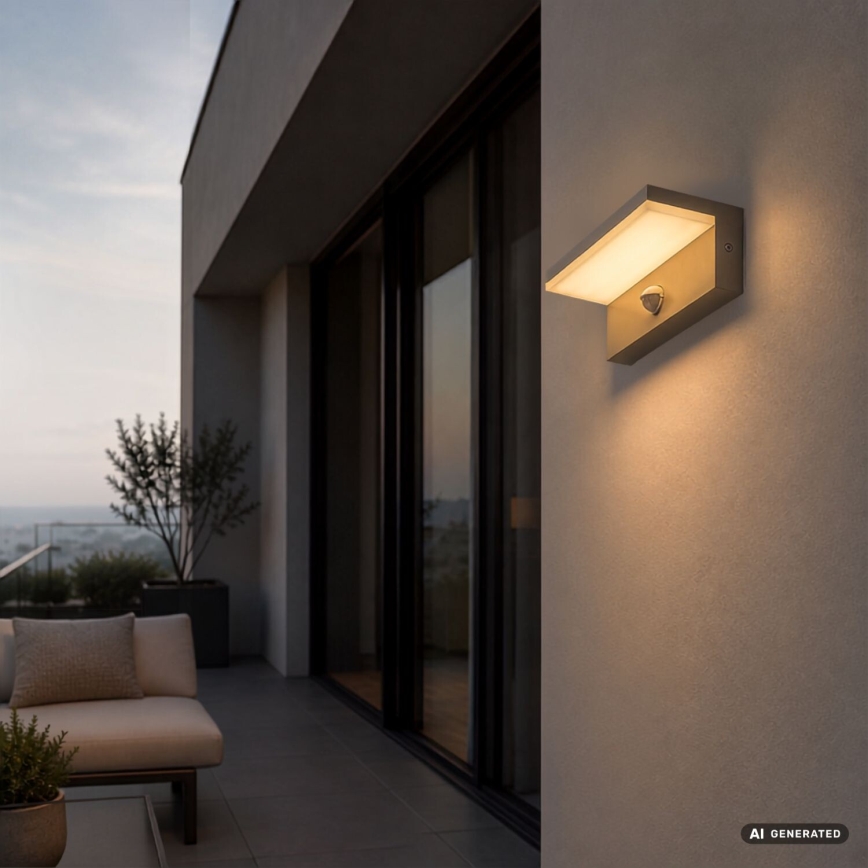 Rabalux - Lampada da parete per esterni a LED con sensore LED/9W/230V IP54 beige