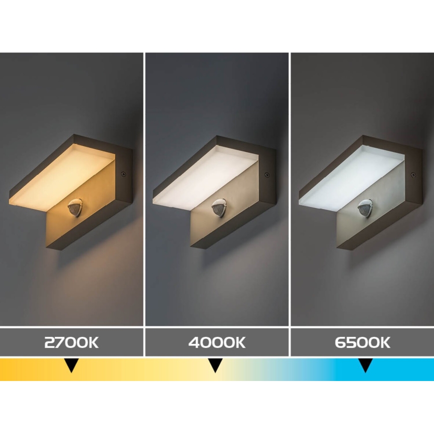 Rabalux - Lampada da parete per esterni a LED con sensore LED/9W/230V IP54 beige