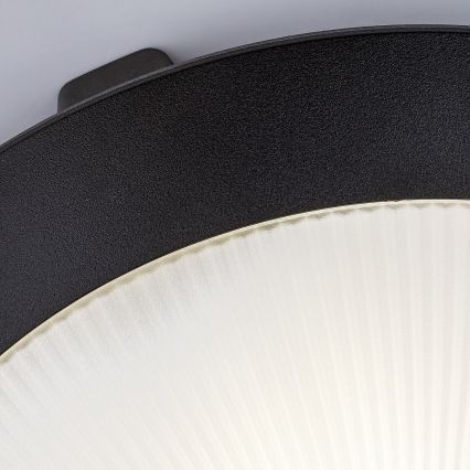 Rabalux - Plafoniera da esterno con sensore di movimento 1xE27/9W/230V IP65 Ø 30 cm nera