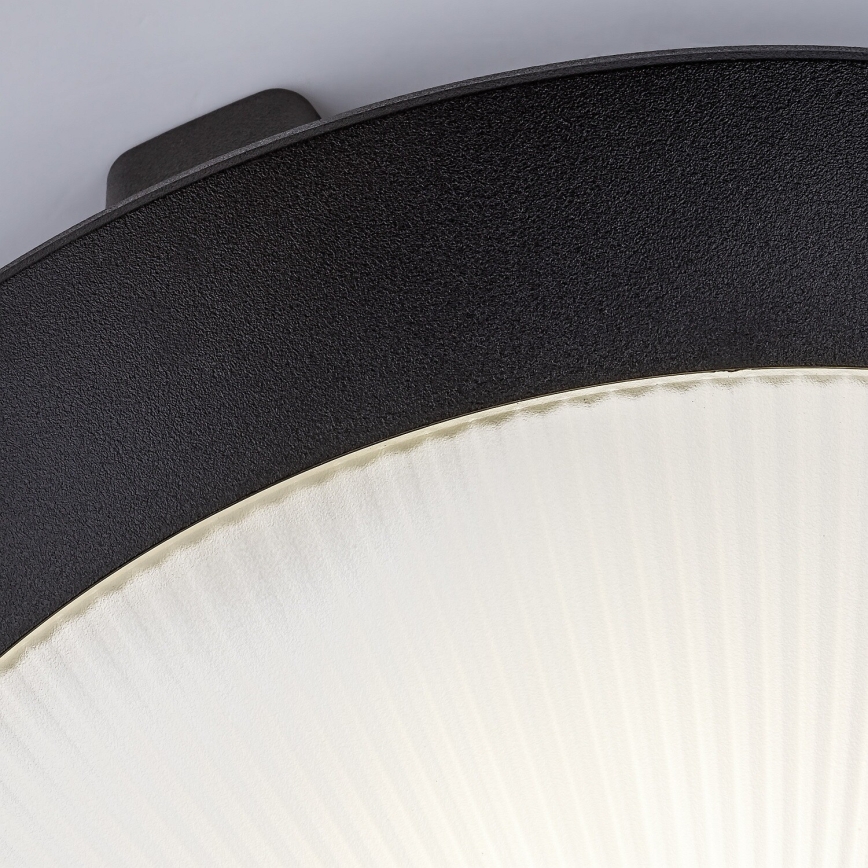 Rabalux - Plafoniera da esterno con sensore di movimento 1xE27/9W/230V IP65 Ø 30 cm nera