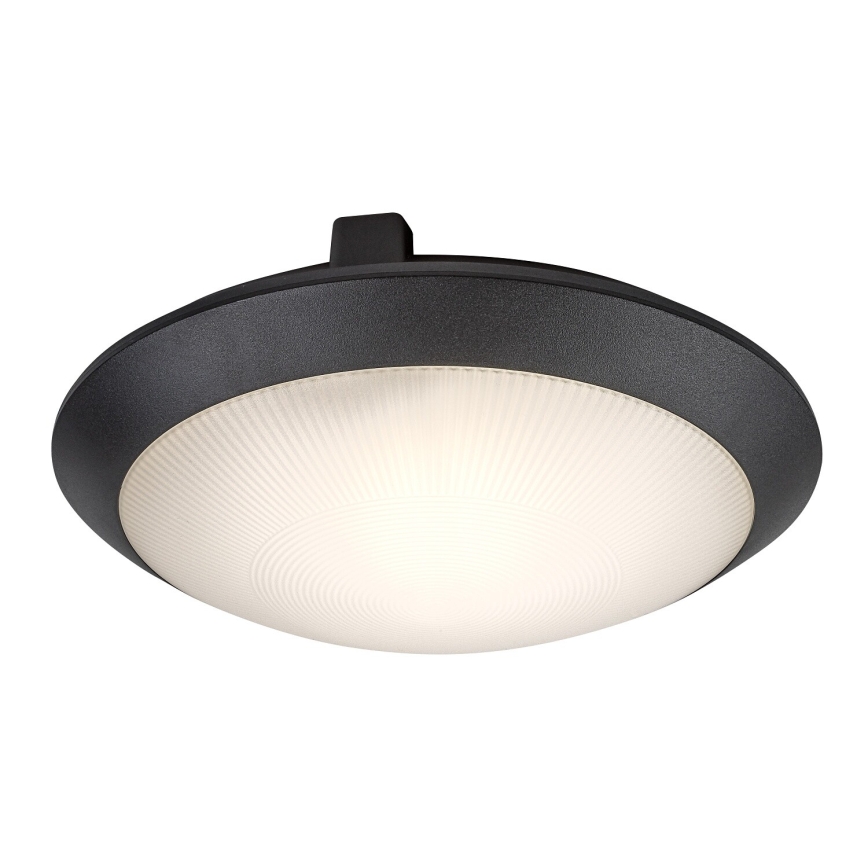 Rabalux - Plafoniera da esterno con sensore di movimento 1xE27/9W/230V IP65 Ø 30 cm nera