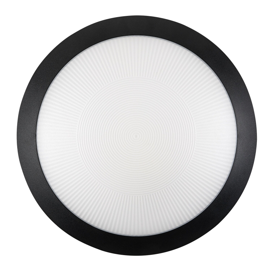 Rabalux - Plafoniera da esterno con sensore di movimento 1xE27/9W/230V IP65 Ø 30 cm nera