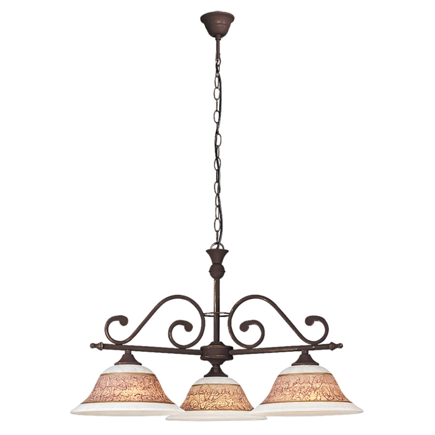 Rabalux 7747 - Lampadario a sospensione con catena MAGDALENA 3xE27/60W/230V