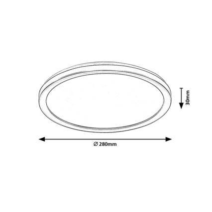 Rabalux - Plafoniera LED da esterno dimmerabile LED/15W/230V Wi-Fi Tuya 2700-6500K IP44 + telecomando