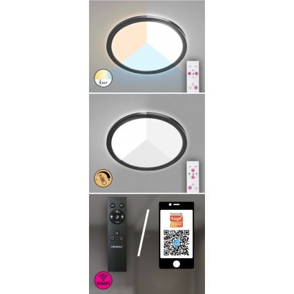 Rabalux - Plafoniera LED dimmerabile da esterno LED/15W/230V Wi-Fi Tuya 2700-6500K IP44 + telecomando
