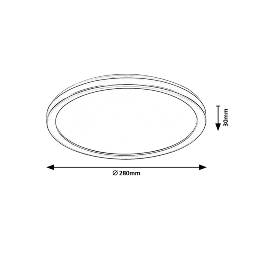 Rabalux - Plafoniera LED dimmerabile da esterno LED/15W/230V Wi-Fi Tuya 2700-6500K IP44 + telecomando