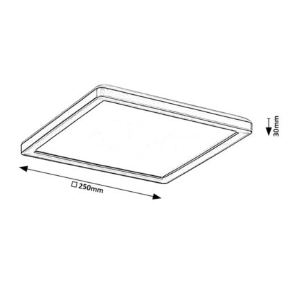 Rabalux - Plafoniera LED da esterno dimmerabile LED/15W/230V Wi-Fi Tuya 2700-6500K IP44 + telecomando