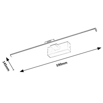 Rabalux - Lampada da parete LED/12W/230V 3000K 59 cm