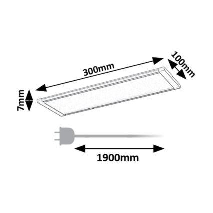 Rabalux - Lampada LED sottopensile con sensore LED/6W/230V