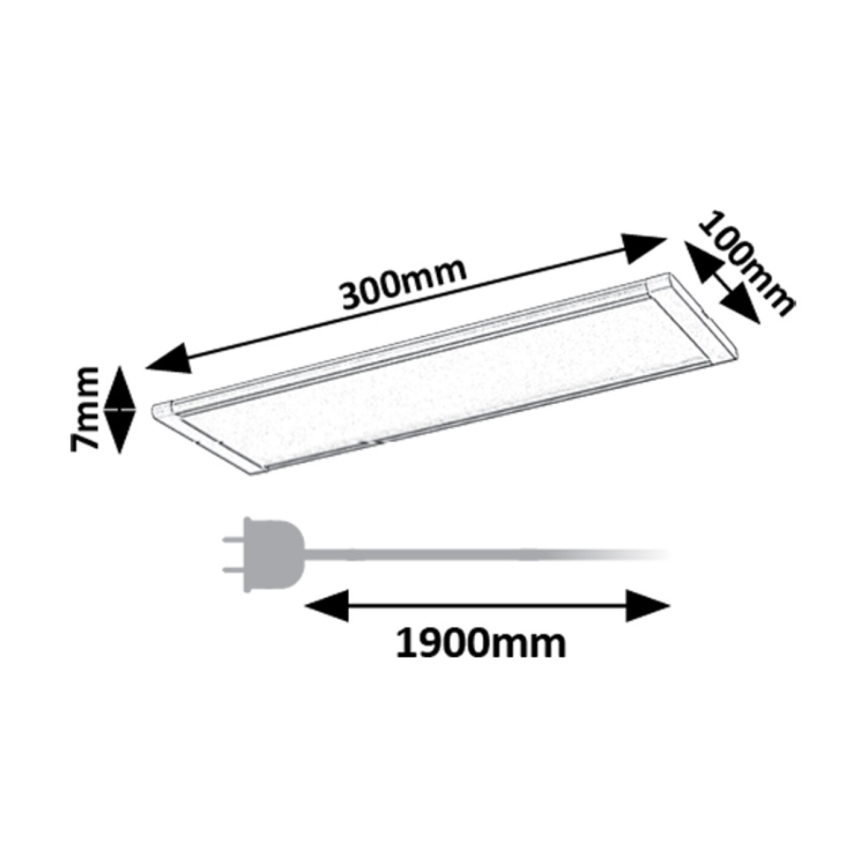 Rabalux - Lampada LED sottopensile con sensore LED/6W/230V