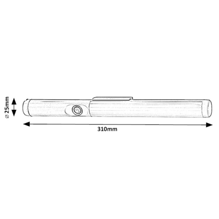 Rabalux - Lampada LED da sottopensile con sensore LED/3W/3,7V 4000K 1800 mAh