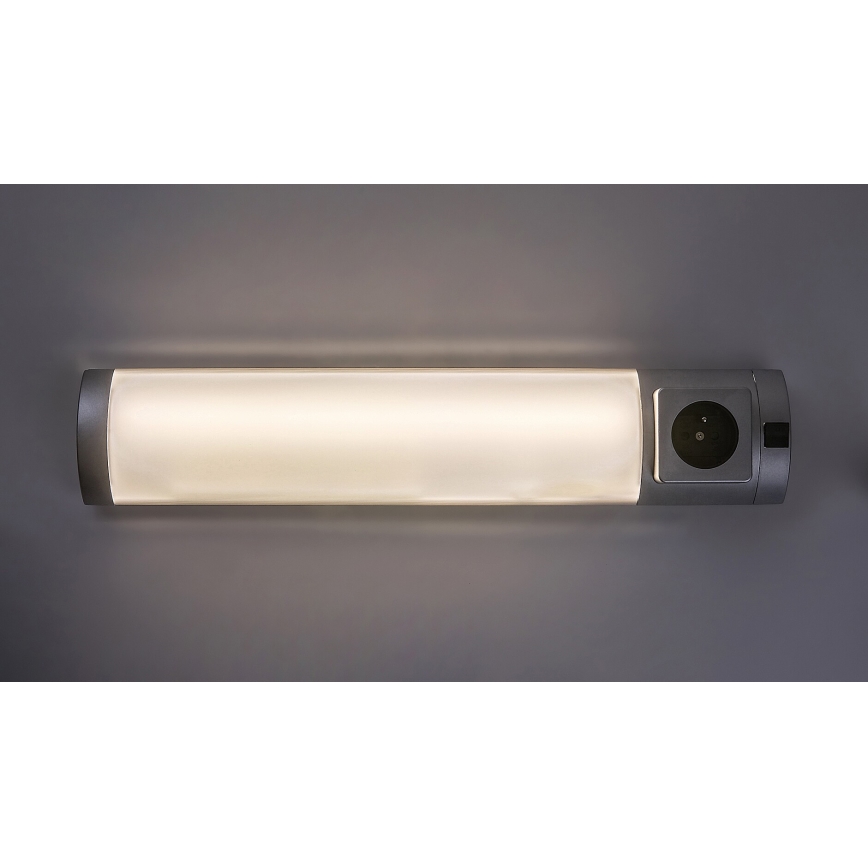 Rabalux - Illuminazione LED sottopensile con presa LED/5W/230V 4000K 45 cm argento