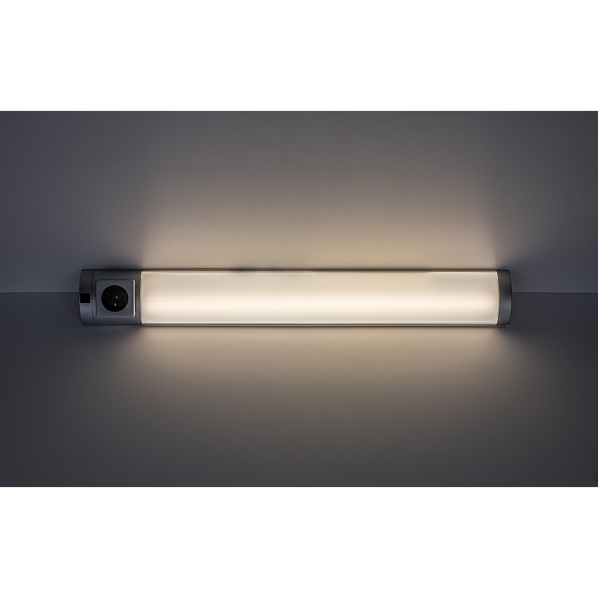 Rabalux - Illuminazione LED sottopensile con presa LED/8W/230V 4000K 68 cm argento