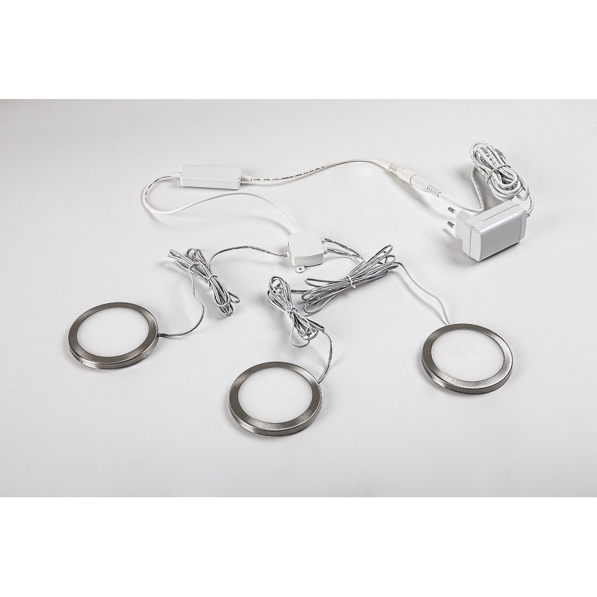 Rabalux - Set 3x luci LED dimmerabili per armadio LED/1W/230V 4000K